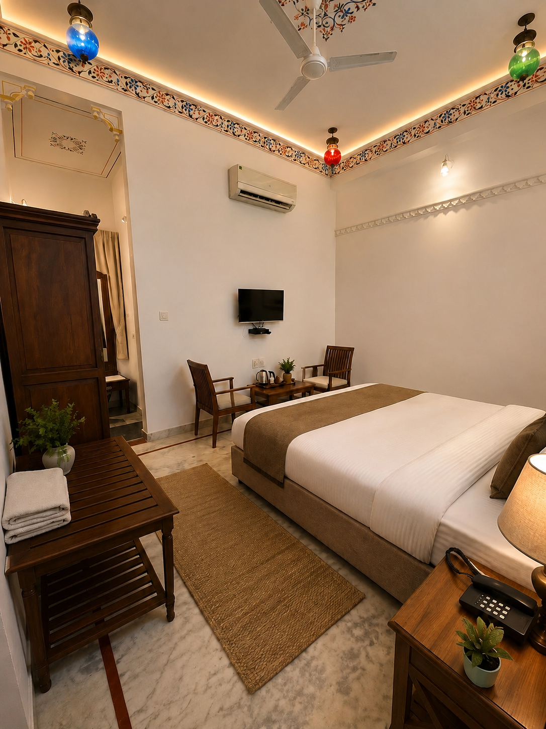 Classic Room - Luxury Heritage Suite at Khakhri Haveli Udaipur