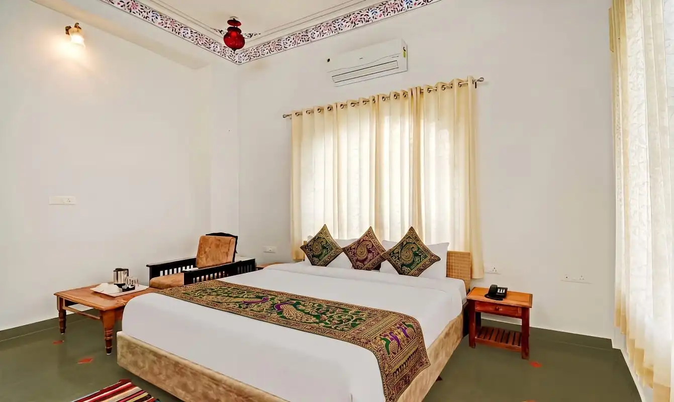 Royal Chamber - Traditional Rajasthani Room at Khakhri Haveli Udaipur